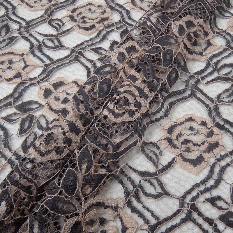 Lace Fabric Rose Dress Nylon for Women's Wear Wholesale Supplier 8